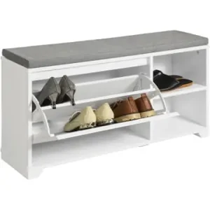 SoBuy Schuhbank in Weiß - (B)90 x (H)46 x (T)24cm günstig kaufen | limango Preisknaller