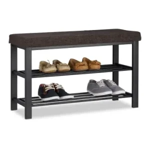 relaxdays Schuhbank in Braun - (B)81 x (H)50 x (T)32 cm günstig kaufen | limango Sonderaktion