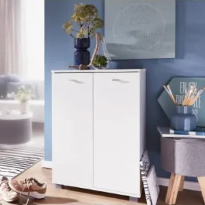 KADIMA DESIGN Design Schuhschrank NIMES modern Holz 12 Paar Schuhe 4 Fächer 2 in Weiß günstig kaufen | limango Finale Aktion