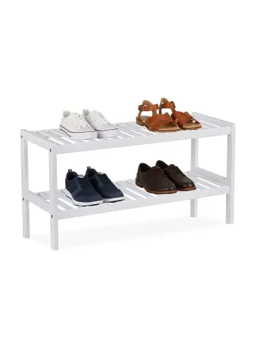 relaxdays Schuhregal in Weiß - (B)70 x (H)33 x (T)26 cm günstig kaufen | limango Rabatt