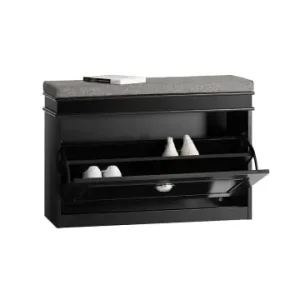 SoBuy Schuhschrank in Schwarz - (B)75 x (H)51 x (T)24cm günstig kaufen | limango Sonderangebot