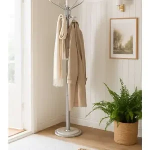 Kostenloser Versand möbel-direkt Kleiderständer Carmen in alufarben/weiß günstig kaufen | limango