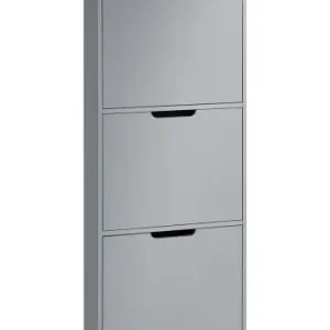 SoBuy Schuhkipper in Hellgrau - (B)50 x (H)129 x (T)19cm günstig kaufen | limango Wochenendangebot