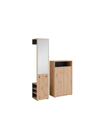byLiving Garderoben-Set Lyon 2tlg. in Eiche-Optik günstig kaufen | limango Kostenfreie Lieferung