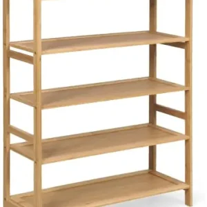 COSTWAY Schuhregal Bambus 5 Ebenen 67x26,5x96,5 cm in Braun günstig kaufen | limango Heißes Angebot