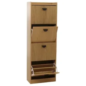 MCW Schuhschrank O39 4 Klappen, Natur günstig kaufen | limango Preisreduziert