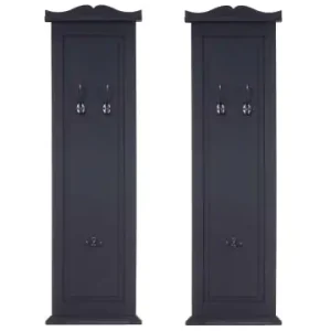 Kostenloser Versand MCW 2er-Set Wandgarderobe, Dunkelgrau lackiert günstig kaufen | limango