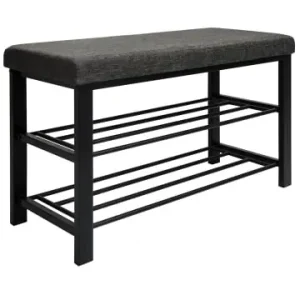 Direkt Vom Hersteller DuneDesign Schuhregal mit Sitzbank Lund in Grau günstig kaufen | limango