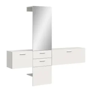 ebuy24 Garderobenmöbel Vaga (3-teilig) Weiß 208 x 36 cm günstig kaufen | limango Begrenztes Angebot