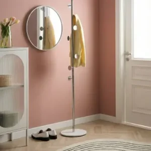 Beliani Kleiderständer NOTUS in Silber/Weiß - (W) 32 x (H) 170 x (L) 32 cm günstig kaufen | limango Günstig