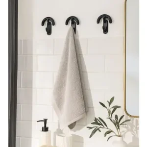 Letzte Chance möbel-direkt Design-Garderobenhaken 3er-Set Designer: LUIGI CARAMELLA in schwarz günstig kaufen | limango