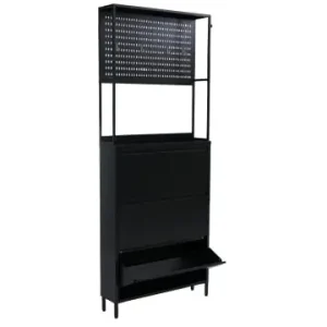 Heißes Angebot MCW Schuhschrank O86 3 Kippfächer, Schwarz günstig kaufen | limango