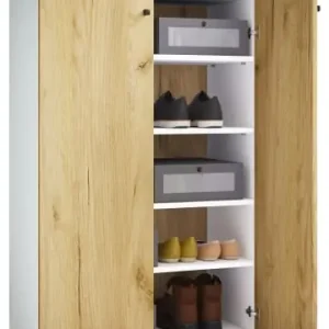 VCMXL Holz Großer Schuhschrank Schuhkommode Lona 5 in Weiß / Honig-Eiche günstig kaufen | limango Geprüft