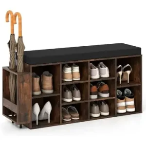 COSTWAY 10-Fächer Schuhbank in Braun günstig kaufen | limango Top-Angebot