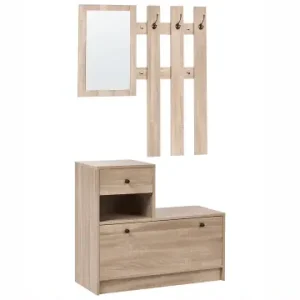 Preiswert Beliani 2-tlg Schuhschrank COOMA in Braun günstig kaufen | limango