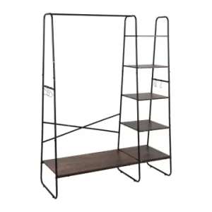 Günstig relaxdays Kleiderständer in Braun/ Schwarz - (B)120 x (H)160 x (T)45 cm günstig kaufen | limango