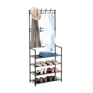 relaxdays Garderobenständer in Schwarz - (B)59,5 x (H)150,5 x (T)25 cm günstig kaufen | limango Rabatt