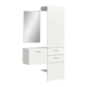 Billig ebuy24 Garderobenmöbel Vaga (3-teilig) Weiß 104 x 36 cm günstig kaufen | limango