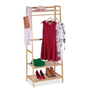 relaxdays Kleiderständer in Natur - (B)78 x (H)164 x (T)42 cm günstig kaufen | limango Mega-Angebot