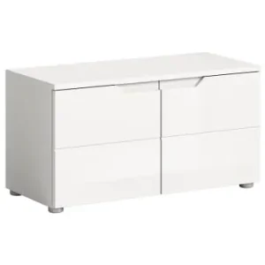 xonox.home Sitzbank(B/H/T: 80x43x37 cm) in weiß und weiß Hochglanz günstig kaufen | limango Sale