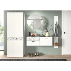 Neue Ware xonox.home Garderobenkombination (B/H/T 226x192x34 cm) in weiß günstig kaufen | limango