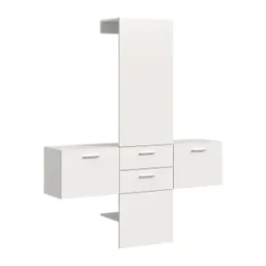 Garantierte Lieferung ebuy24 Garderobenmöbel Vaga (3-teilig) Weiß 156 x 36 cm günstig kaufen | limango