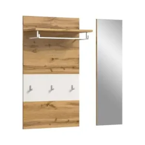 ebuy24 Garderobenmöbelset Jam (2-teilig) Weiß 90 x 27 cm günstig kaufen | limango Schnäppchen