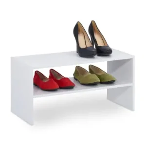 Wochenendangebot relaxdays Schuhregal in Weiß - (B)60 x (H)29,5 x (T)29,5 cm günstig kaufen | limango