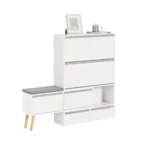 SoBuy Schuhkipper in Weiß - (B) (92-124) x (H)115 x (T)24cm günstig kaufen | limango Echt