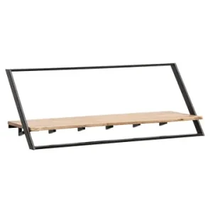 FineBuy Wandgarderobe in Braun / Akazie / 100x33x40 günstig kaufen | limango Mega-Angebot