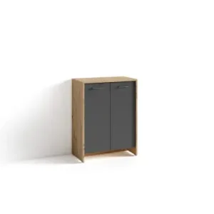 byLiving Schuhschrank Ben in Artisan Eiche / Anthrazit - (B) 63 x (H) 83 x (T) 35 cm günstig kaufen | limango Must-Have