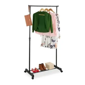 Bestseller relaxdays Kleiderständer in Schwarz - (B)75,5 x (H)94-161 x (T)42,5 cm günstig kaufen | limango