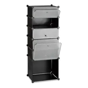 relaxdays Schuhregal in Schwarz - (B)37 x (H)52 x (T)9 cm günstig kaufen | limango Schnäppchen