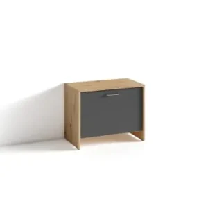 byLiving Sitzbank Ben in Artisan Eiche / Anthrazit - (B) 60 x (H) 48 x (T) 35 cm günstig kaufen | limango Versand Am Gleichen Tag