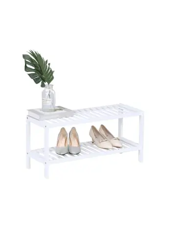 relaxdays Schuhregal in Weiß - (B)70 x (H)33,5 x (T)24,5 cm günstig kaufen | limango Bestseller