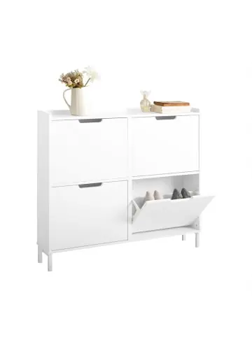 Rabatt SoBuy Schuhkipper in Weiß - (B)100 x (H)91 x (T)19cm günstig kaufen | limango