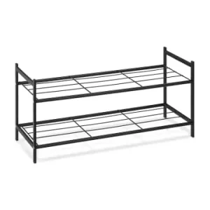 relaxdays Schuhregal in Schwarz - (B)70 x (H)33,5 x (T)26 cm günstig kaufen | limango Neue Ware