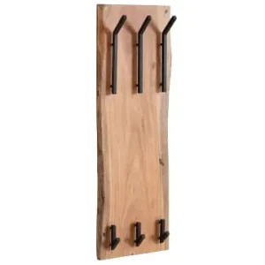 FineBuy Wandgarderobe in Braun / Akazie / 35x11x100 günstig kaufen | limango Rabatt