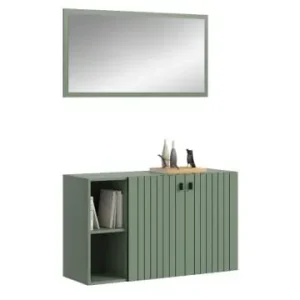 ebuy24 Garderobenmöbel Station Staubgrün 106 x 37 cm günstig kaufen | limango Angebot