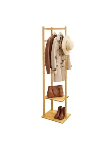 Finale Aktion relaxdays Kleiderständer in Natur - (B)38 x (H)155 x (T)30 cm günstig kaufen | limango