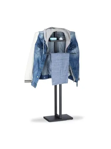 Mega-Angebot relaxdays Stummer Diener in Schwarz - (B)52,5 x (H)112 x (T)20 cm günstig kaufen | limango