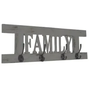 MCW Wandgarderobe C60 Family im Shabby-Look, Grau, shabby günstig kaufen | limango Rabatt