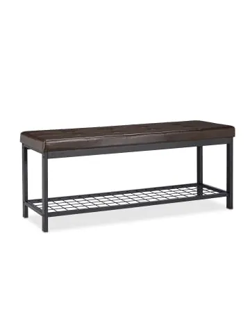 relaxdays Schuhbank in Braun - (B)115 x (H)49 x (T)40 cm günstig kaufen | limango Highlight