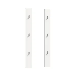 Sonderaktion ebuy24 Wandgarderobeset ProjektX Weiß 13 x 3 cm günstig kaufen | limango