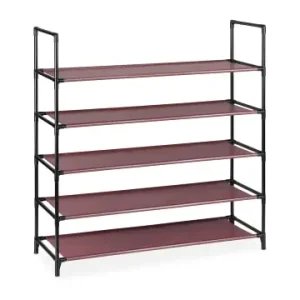 Schneller Versand relaxdays Schuhregal Stecksystem "XL" in Bordeaux - (B)87,5 x (H)90,5 x (T)30 cm günstig kaufen | limango