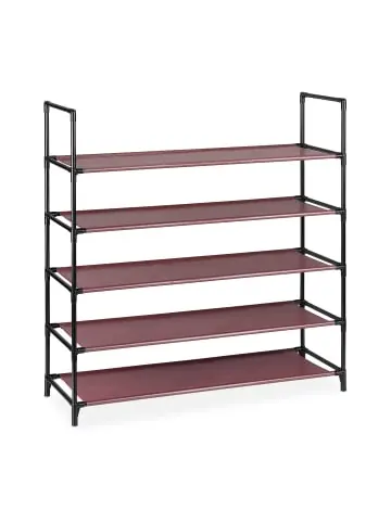 Schneller Versand relaxdays Schuhregal Stecksystem "XL" in Bordeaux - (B)87,5 x (H)90,5 x (T)30 cm günstig kaufen | limango