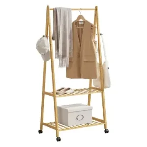 en.casa Garderobenständer Öckerö in Beige (B)69.5cm (T)43cm (H)152cm günstig kaufen | limango Top-Angebot