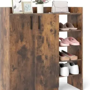 COSTWAY Schuhschrank 3-Fach 83 x 31,5 x 91 cm in Braun günstig kaufen | limango Aktuell