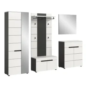 Wochenendangebot ebuy24 Garderobenmöbel Canu Weiß 255 x 37 cm günstig kaufen | limango