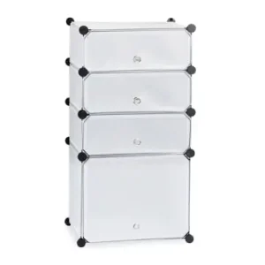 relaxdays Schuhregal in Transparent - (B)49 x (H)91 x (T)36,5 cm günstig kaufen | limango Saisonangebot